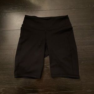 Black workout shorts from gap, sized xs